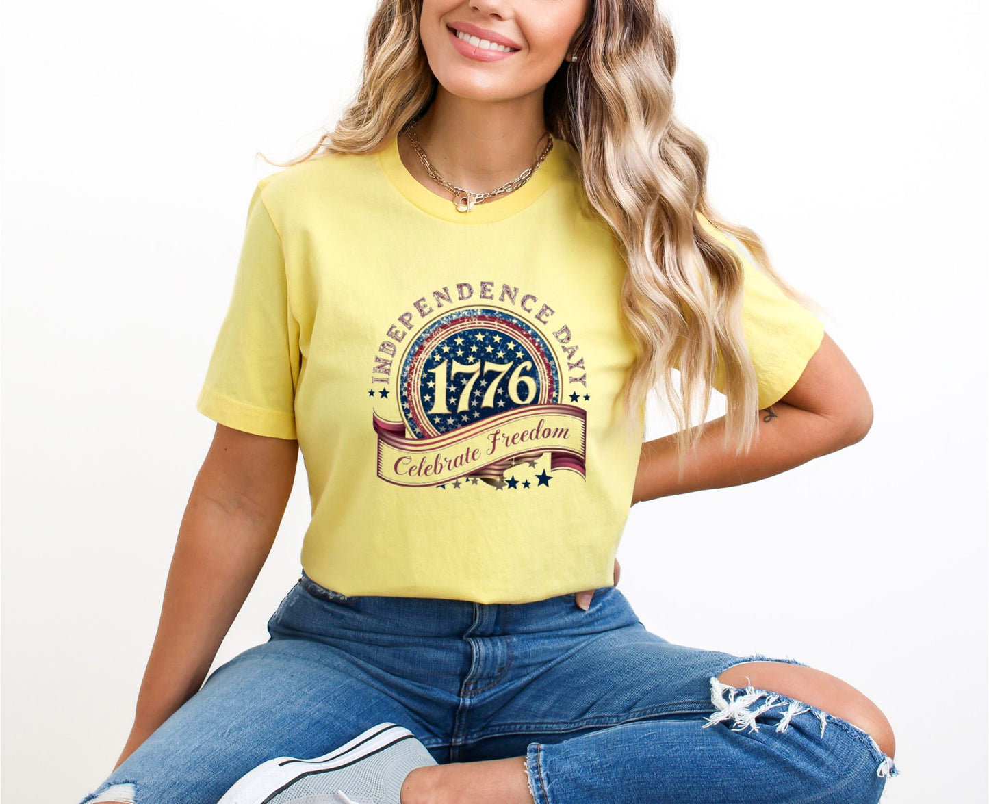 Independence Day Yellow T-Shirt