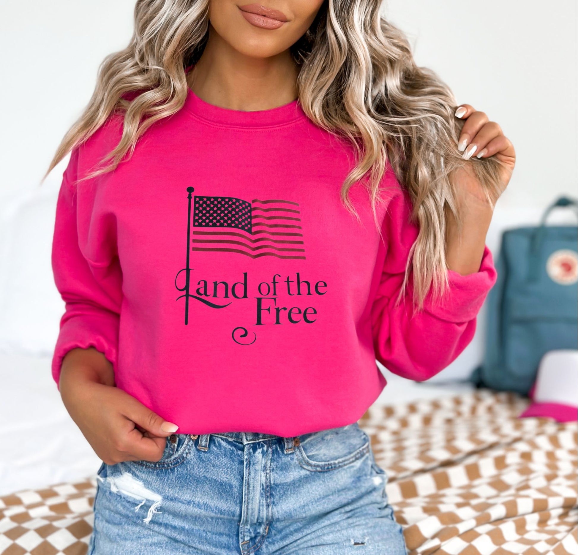 Land Of The Free Heliconia Sweatshirt 