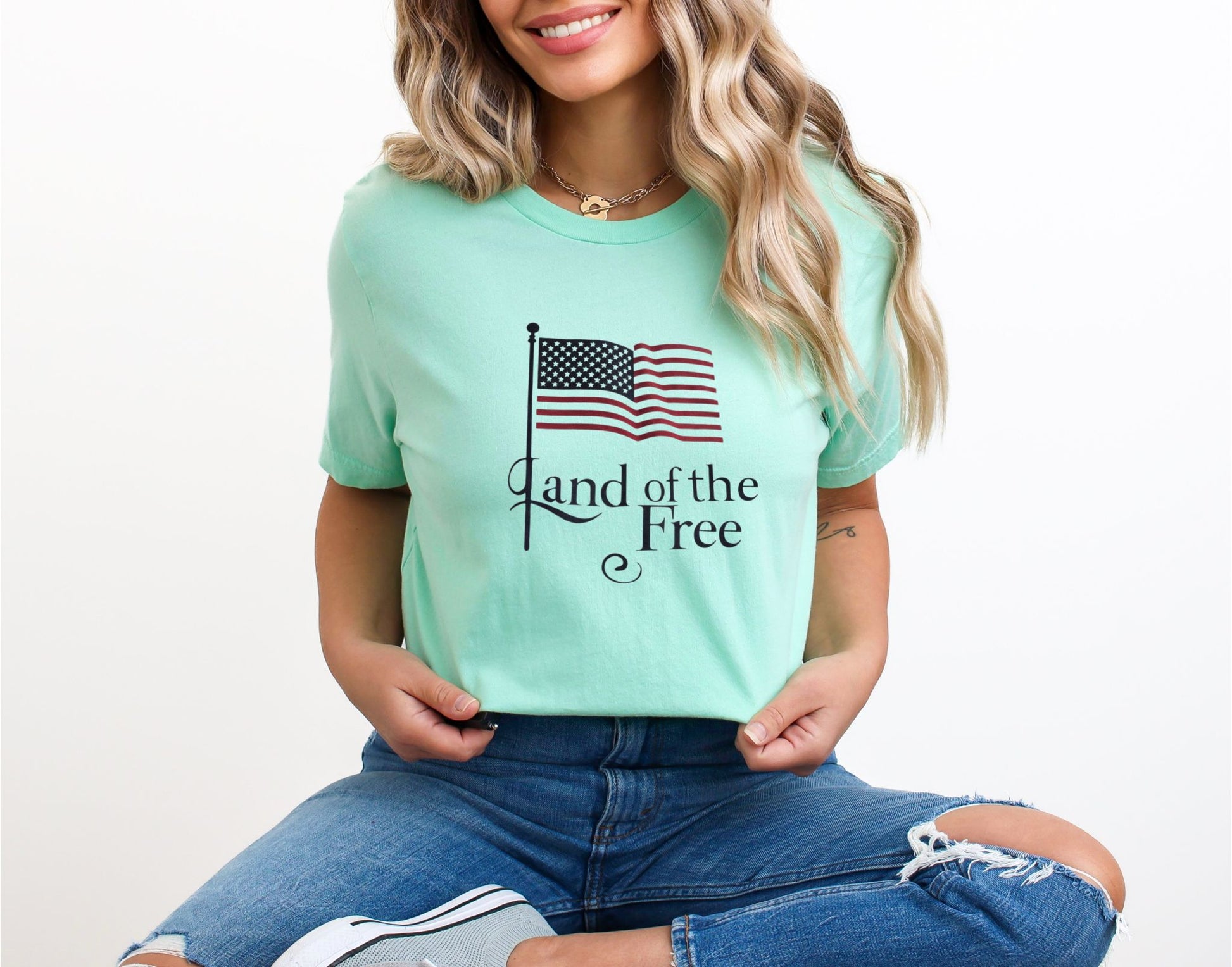 Land of the Free Mint T-Shirt