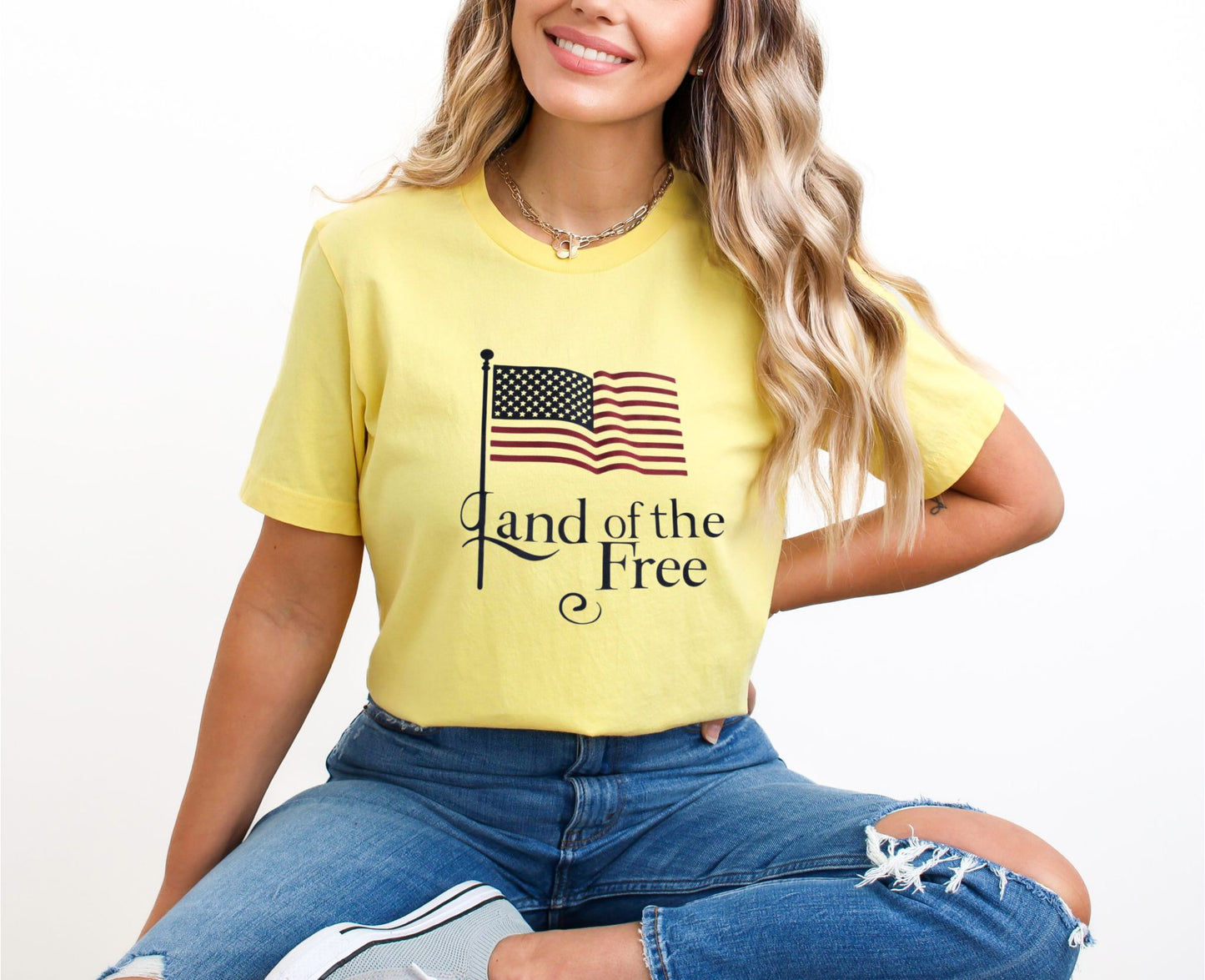 Land of the Free Yellow T-Shirt