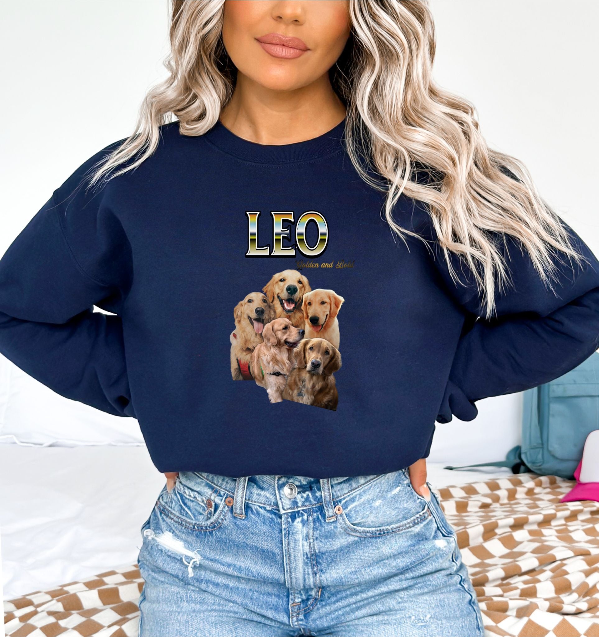 Leo Navy Sweatshirt