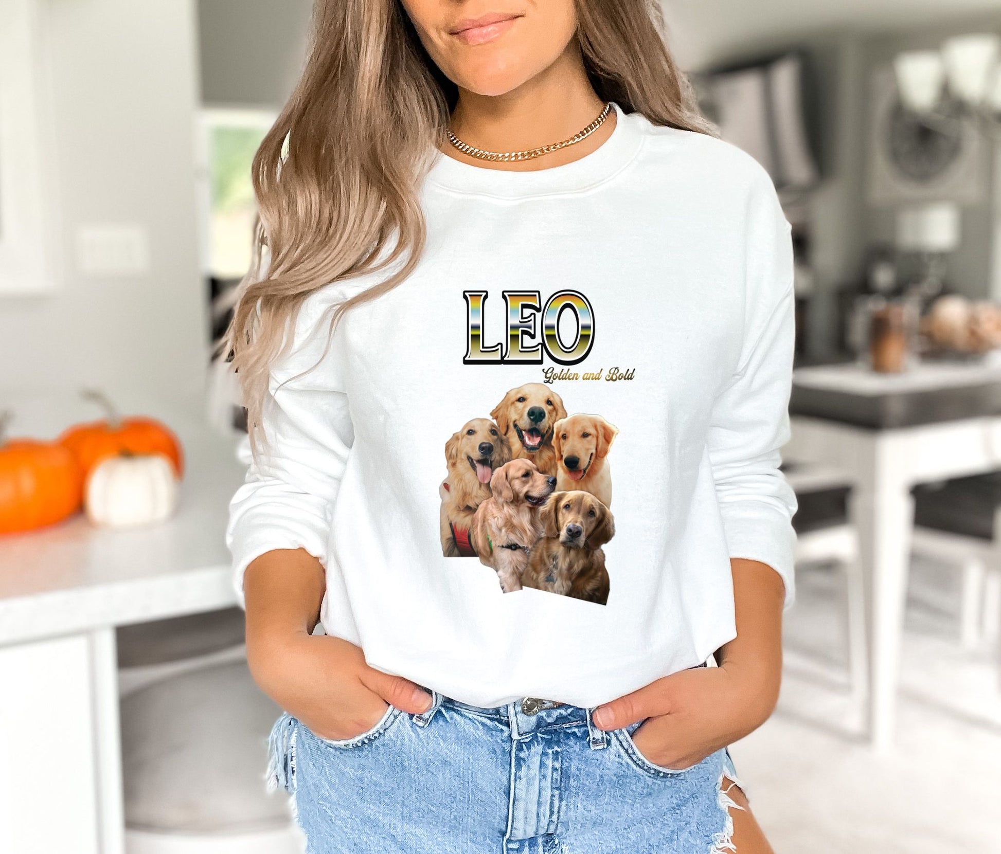 Leo White Sweatshirt