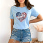 Love For The USA Light Blue T-Shirt