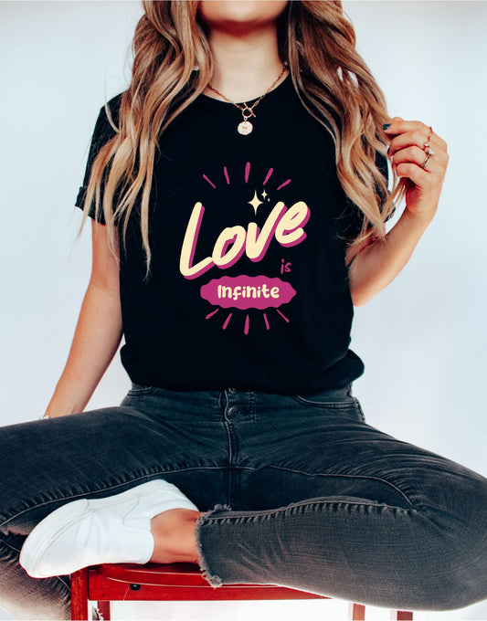 Love is Infinite Black T-Shirt