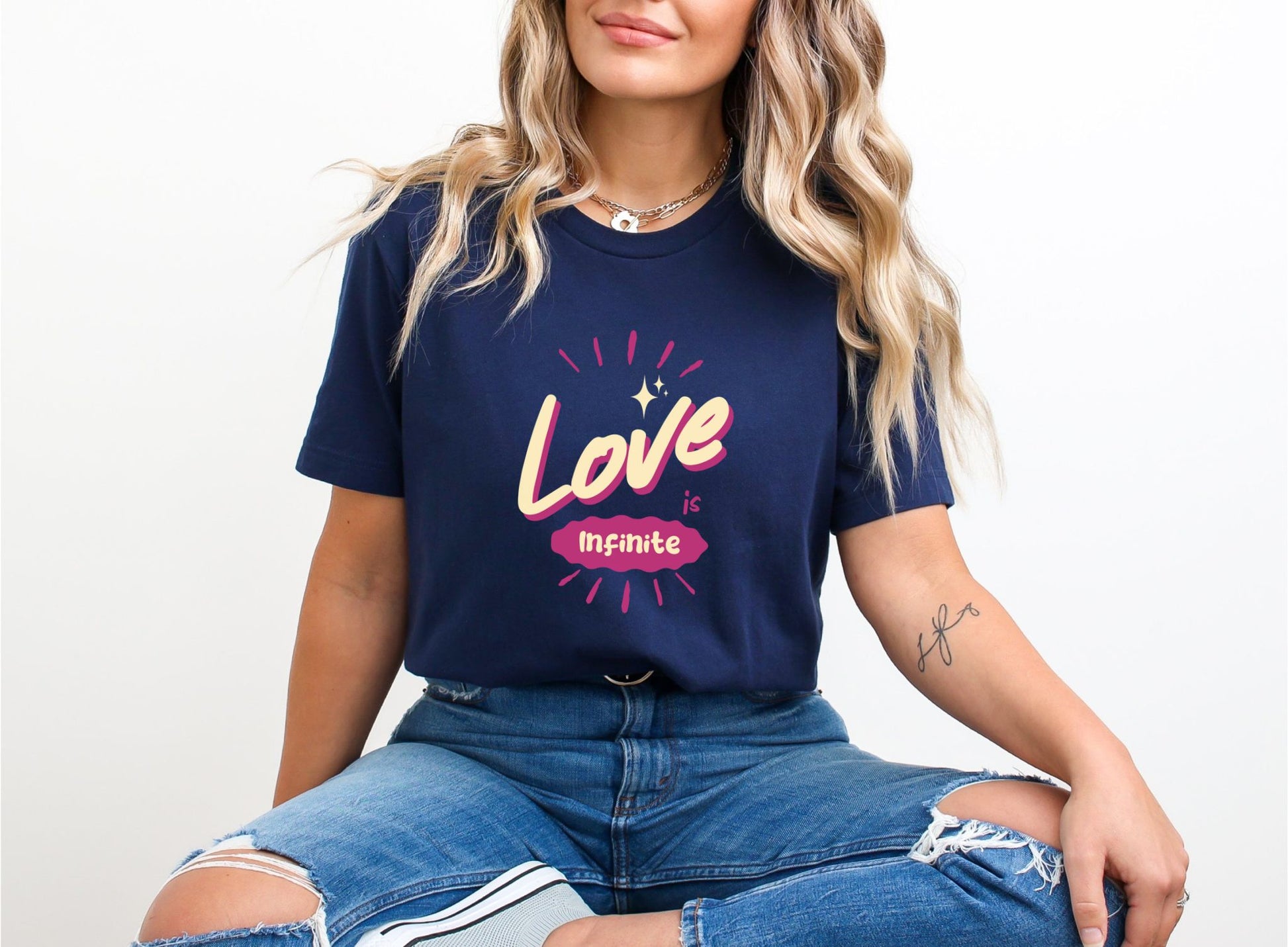 Love is Infinite Navy T-Shirt