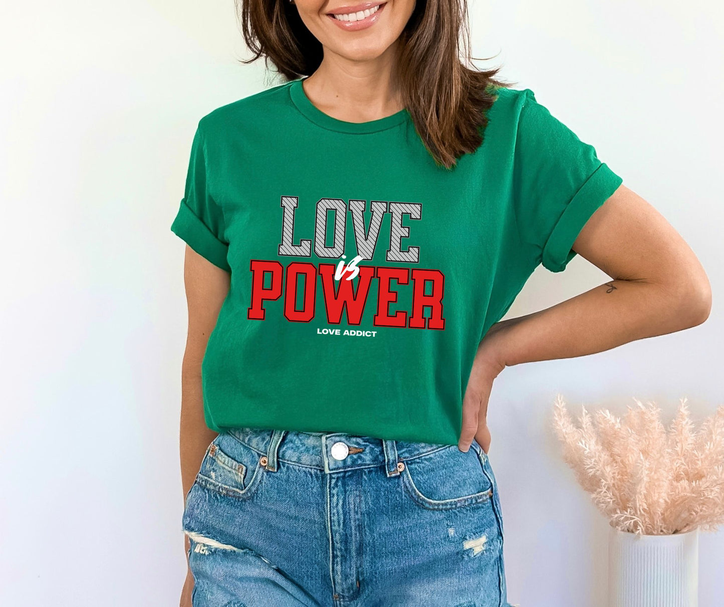 Love is Power Heather Kelly T-Shirt