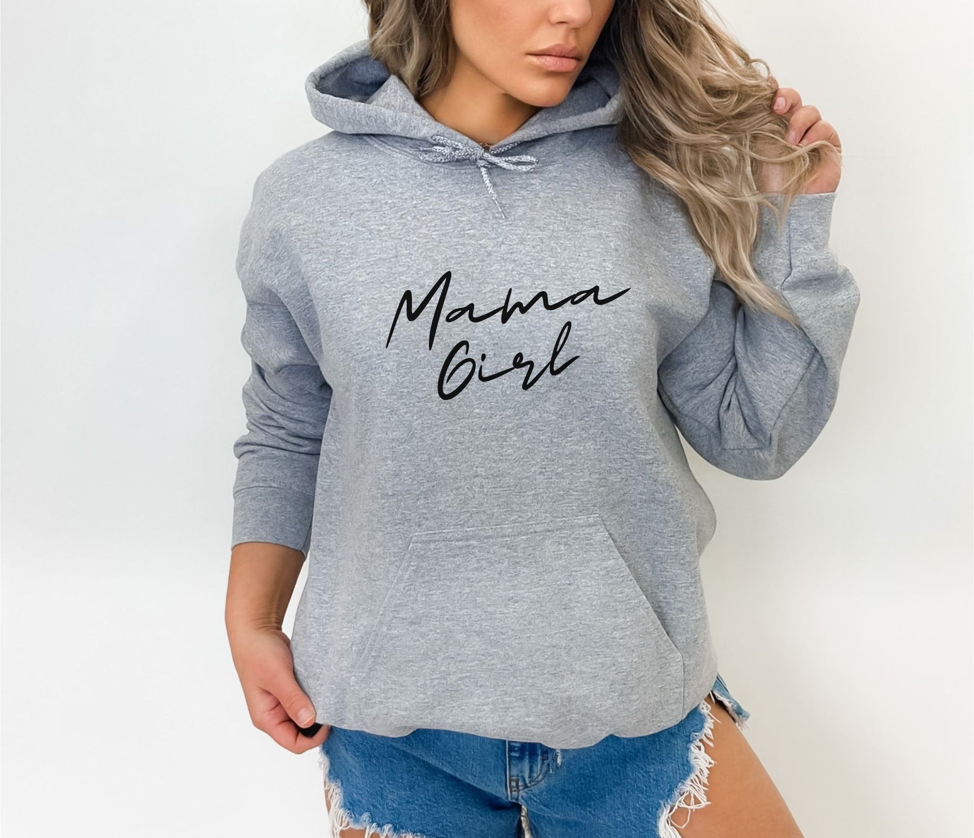 Mama Girl Sport Grey Hoodie