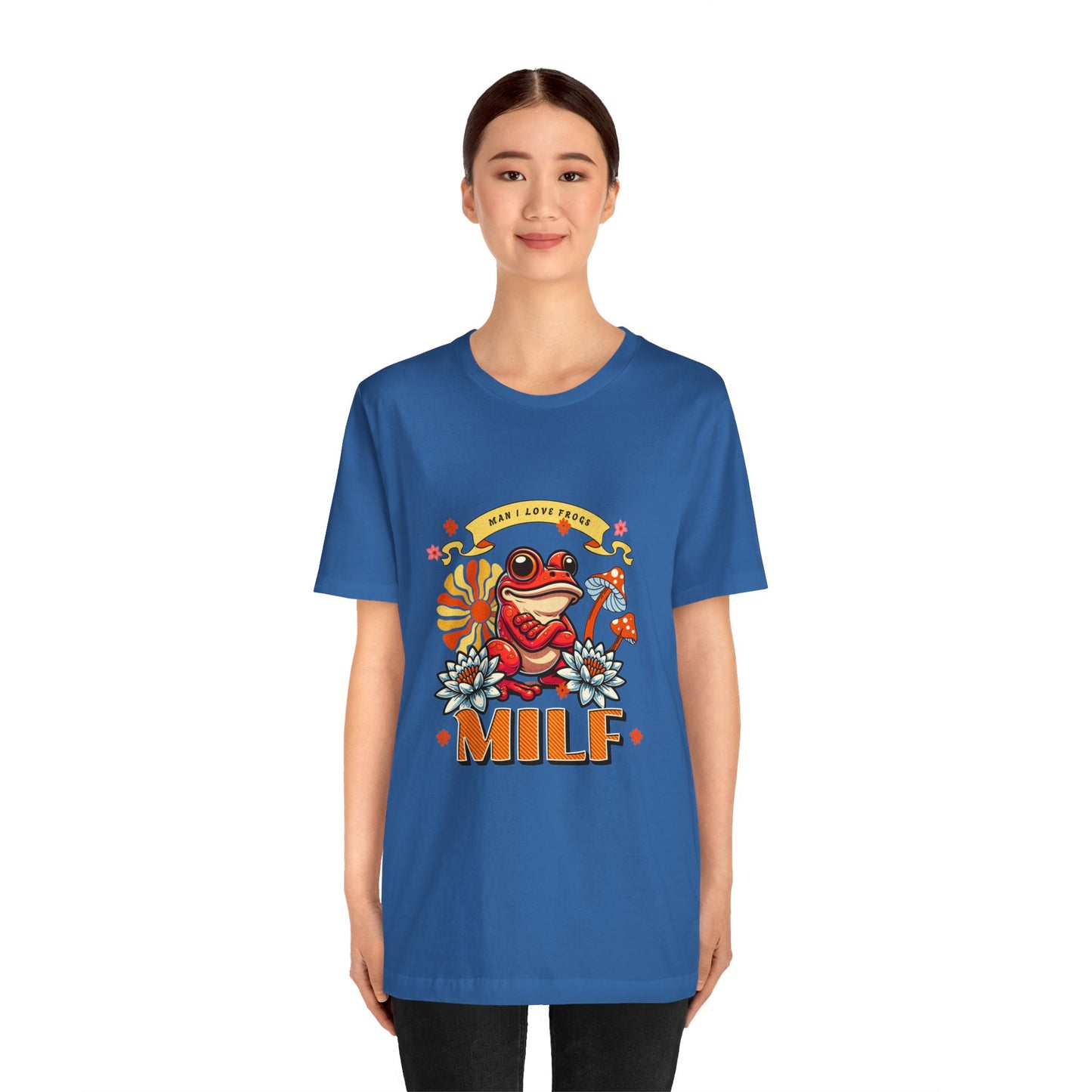 Man I Love Frogs Columbia Blue T-Shirt