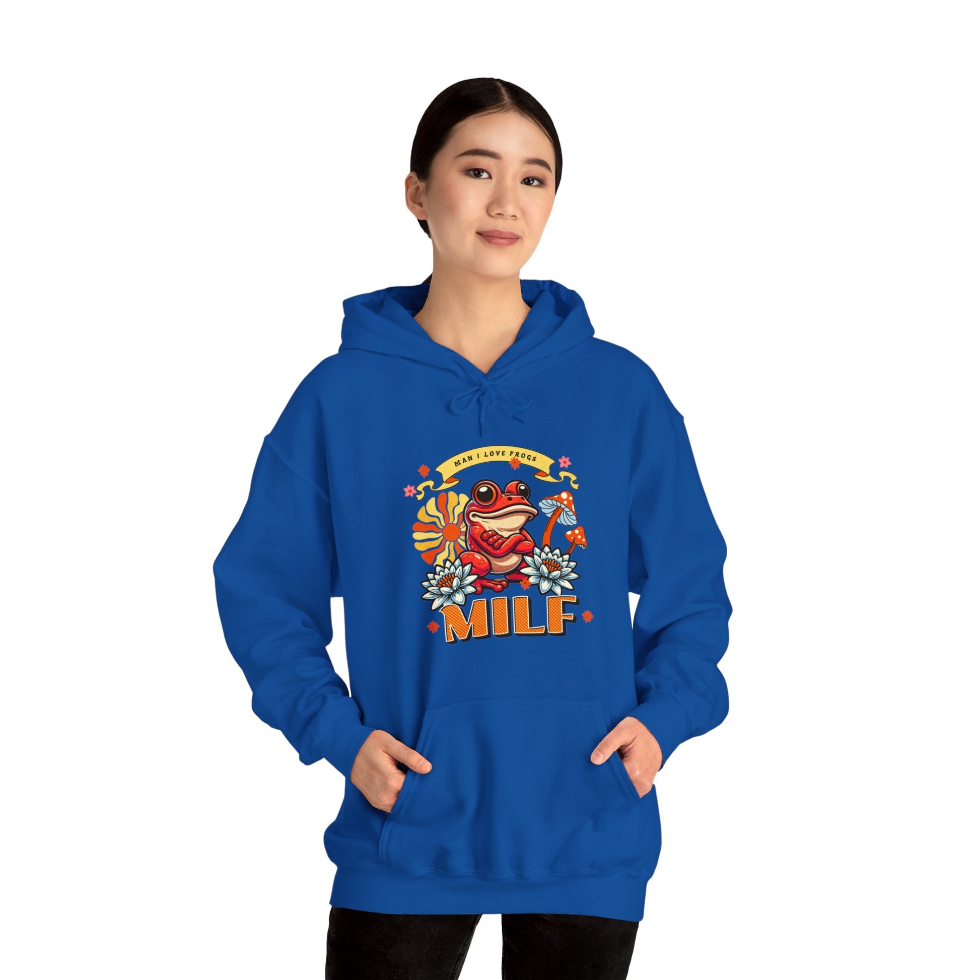 Man I Love Frogs Royal Hoodie