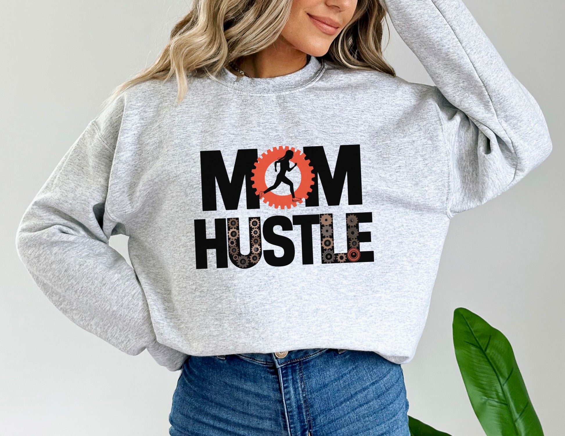 Mom Hustle Ash Sweatshirt