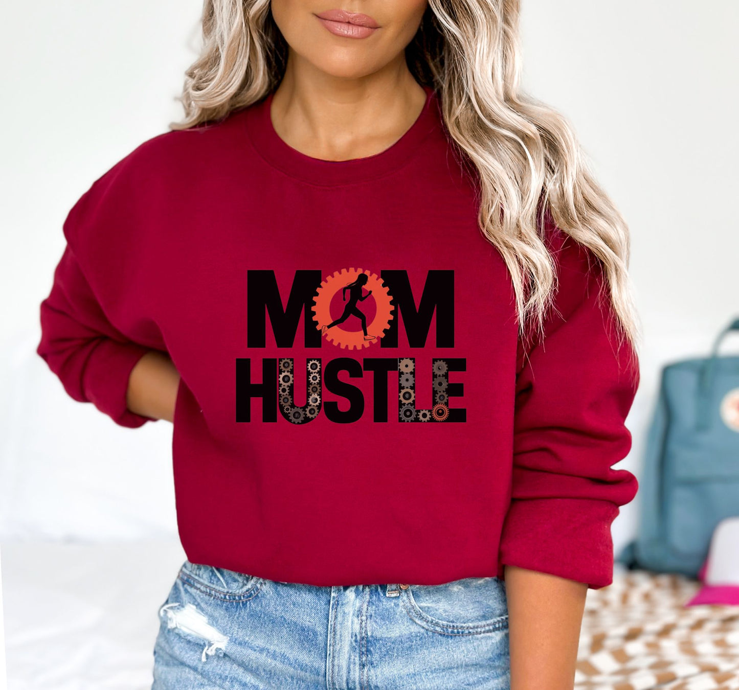 Mom Hustle Garnet Sweatshirt