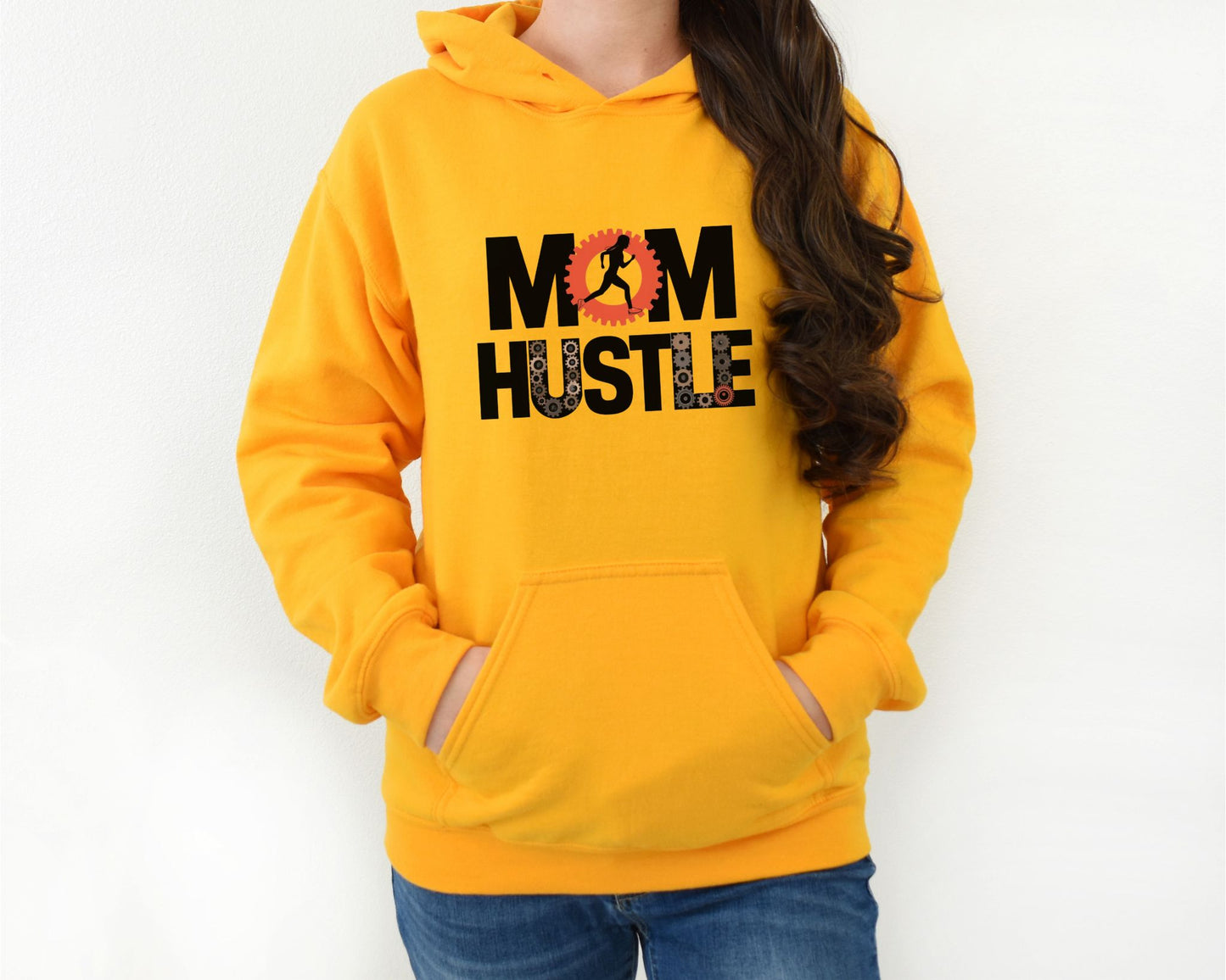 Mom Hustle Gold Hoodie