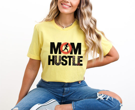 Mom Hustle Yellow T-Shirt