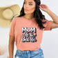 Mom Life is the Best Life Heather Sunset T-Shirt