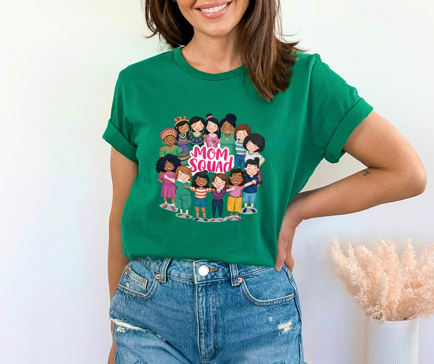 Mom Squad Heather Kelly T-Shirt