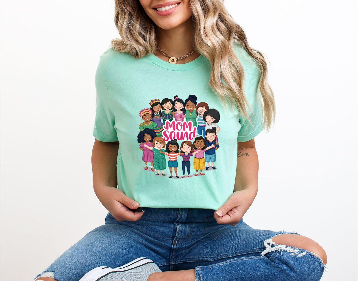 Mom Squad Mint T-Shirt