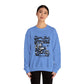 Motorcycle Adventures with Your Furry Co-Pilot Carolina Blue Sweatshirt