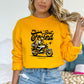 Motorcycle Adventures with Your Furry Co-Pilot Gold Sweatshirt