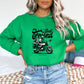 Motorcycle Adventures with Your Furry Co-Pilot Irish Green Sweatshirt