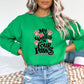 My Heart Walks on Four Paws Irish Green Sweatshirt