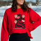 My Heart Walks on Four Paws Red Sweatshirt