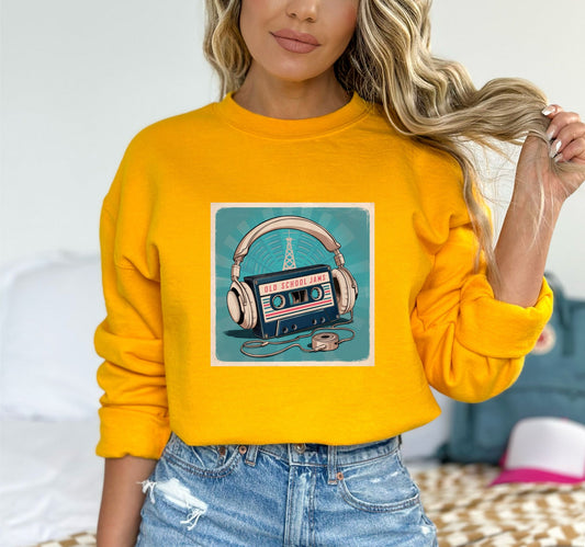 Old School Jams Gold Sweatshirt