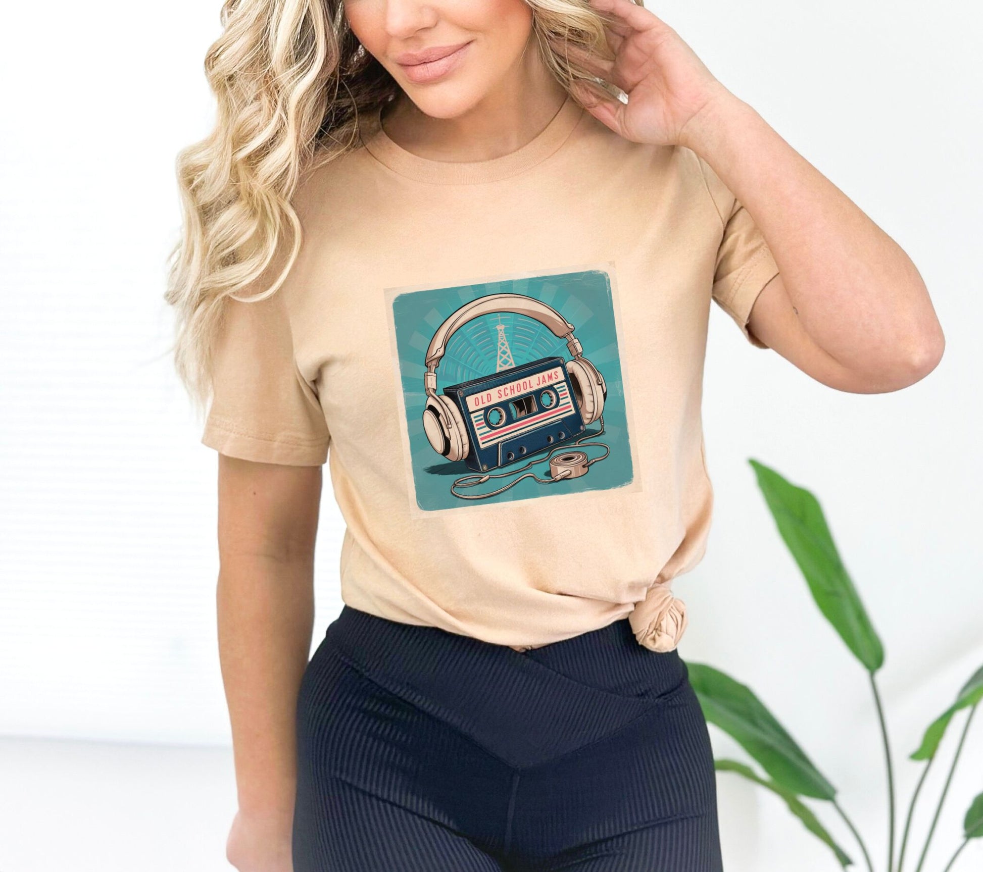 Old School Jams Heather Sand Dune T-Shirt