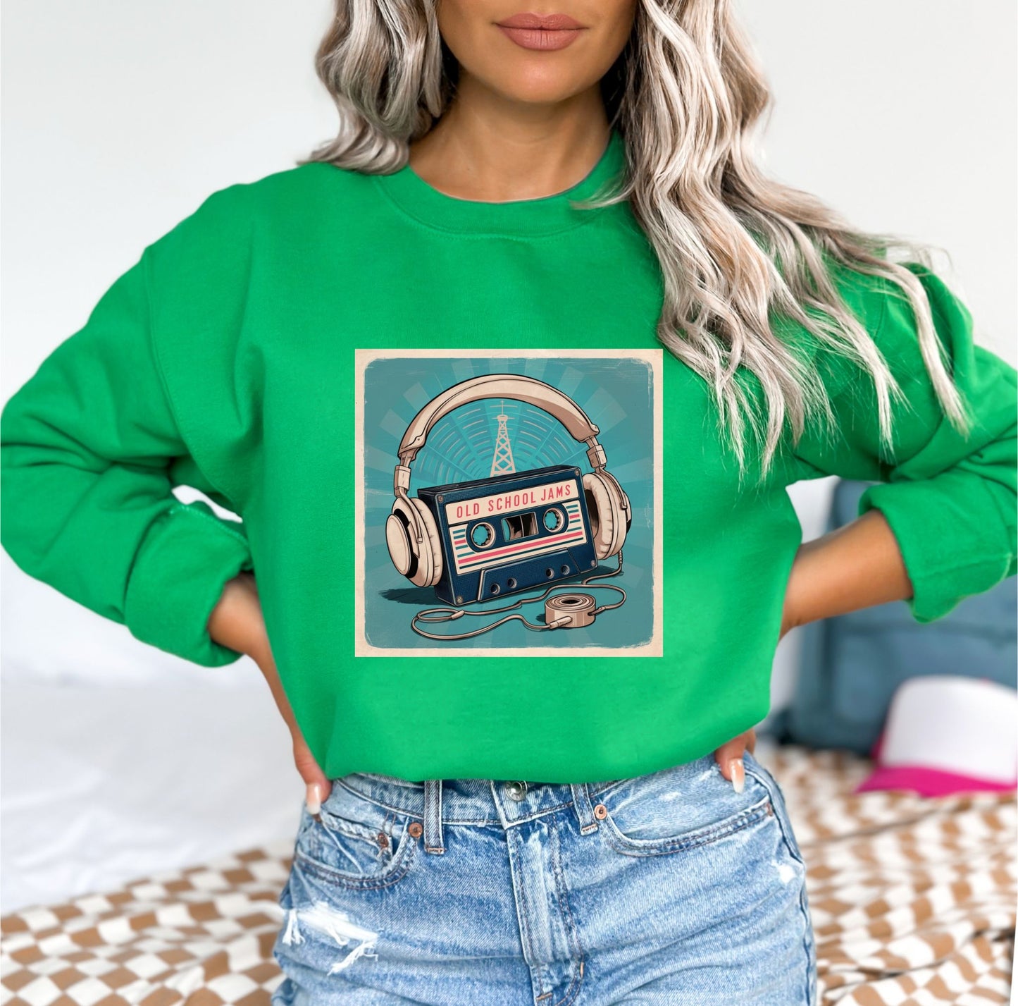 Old School Jams Irish Green Sweatshirt