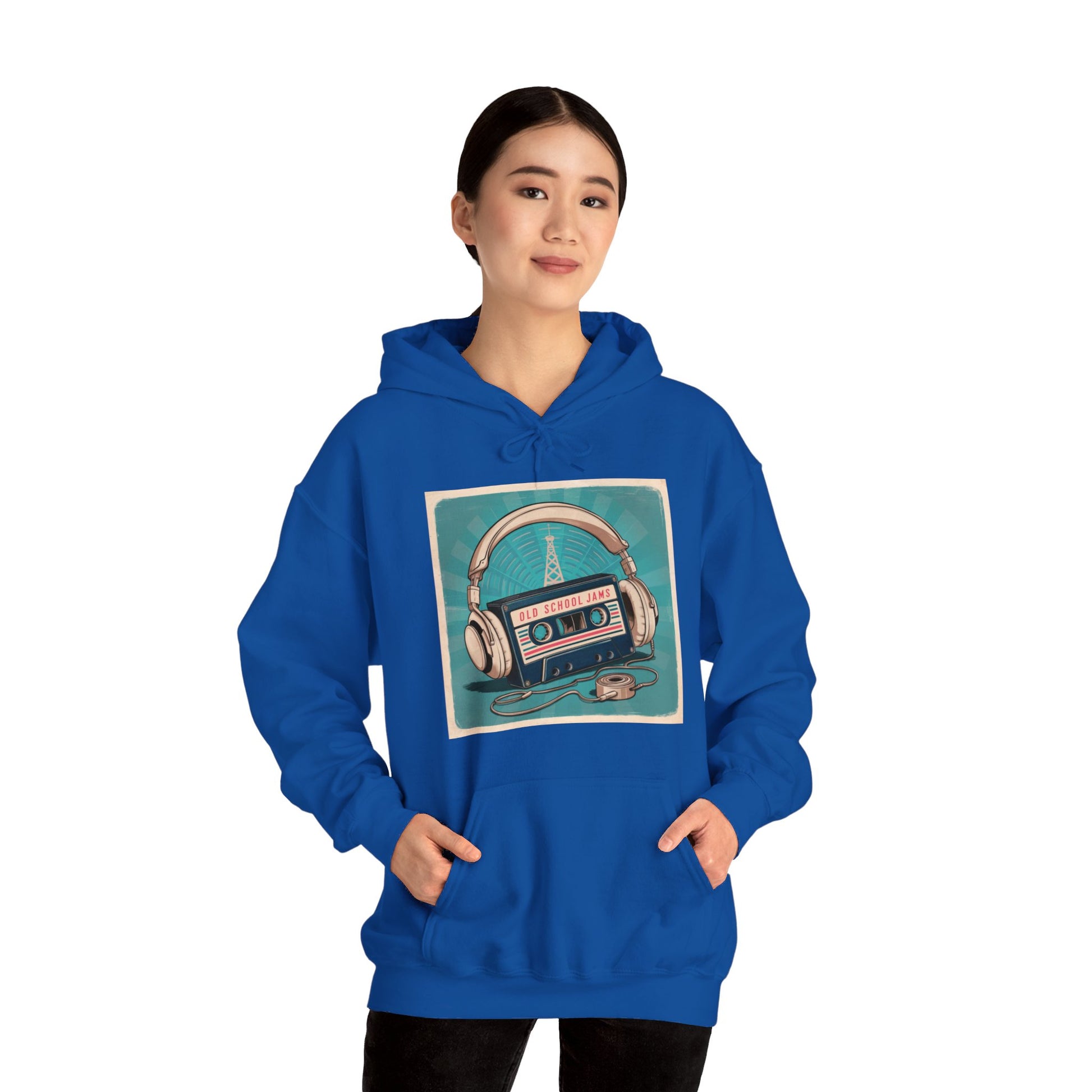 Old School Jams Royal Hoodie