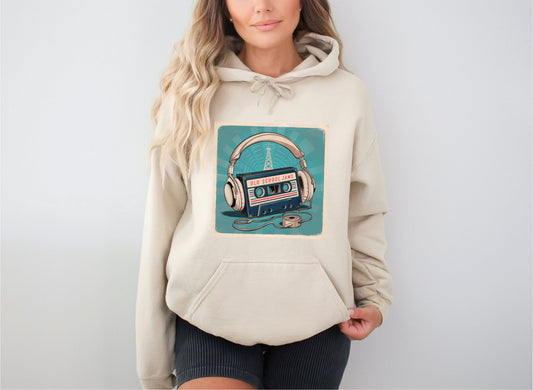 Old School Jams Sand Hoodie