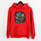 Red Halloween Skull Pirate Hoodie