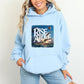 Rise Above Light Blue Hoodie