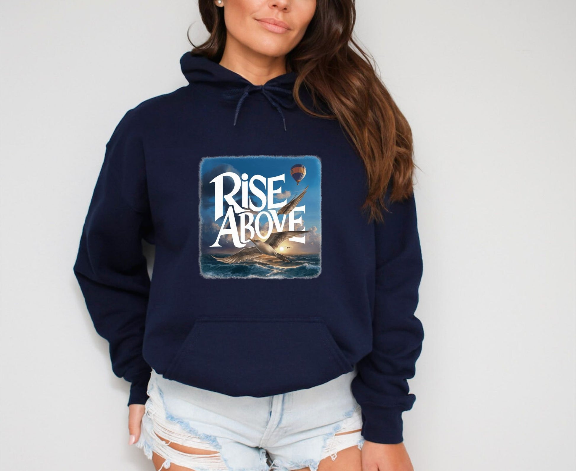 Rise Above Navy Hoodie