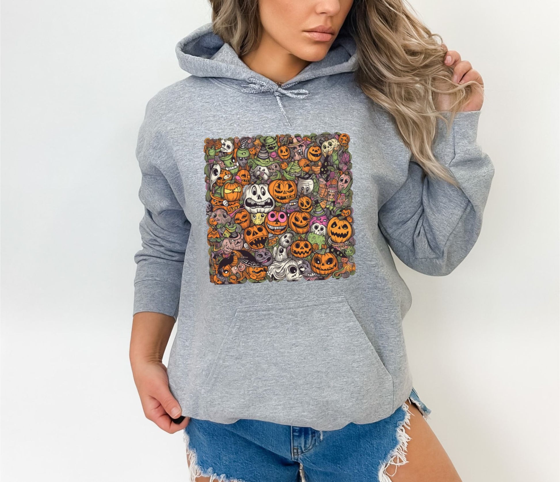 Sport Grey Halloween Hoodie