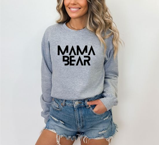 Sport Grey Mama Bear Sweatshirt