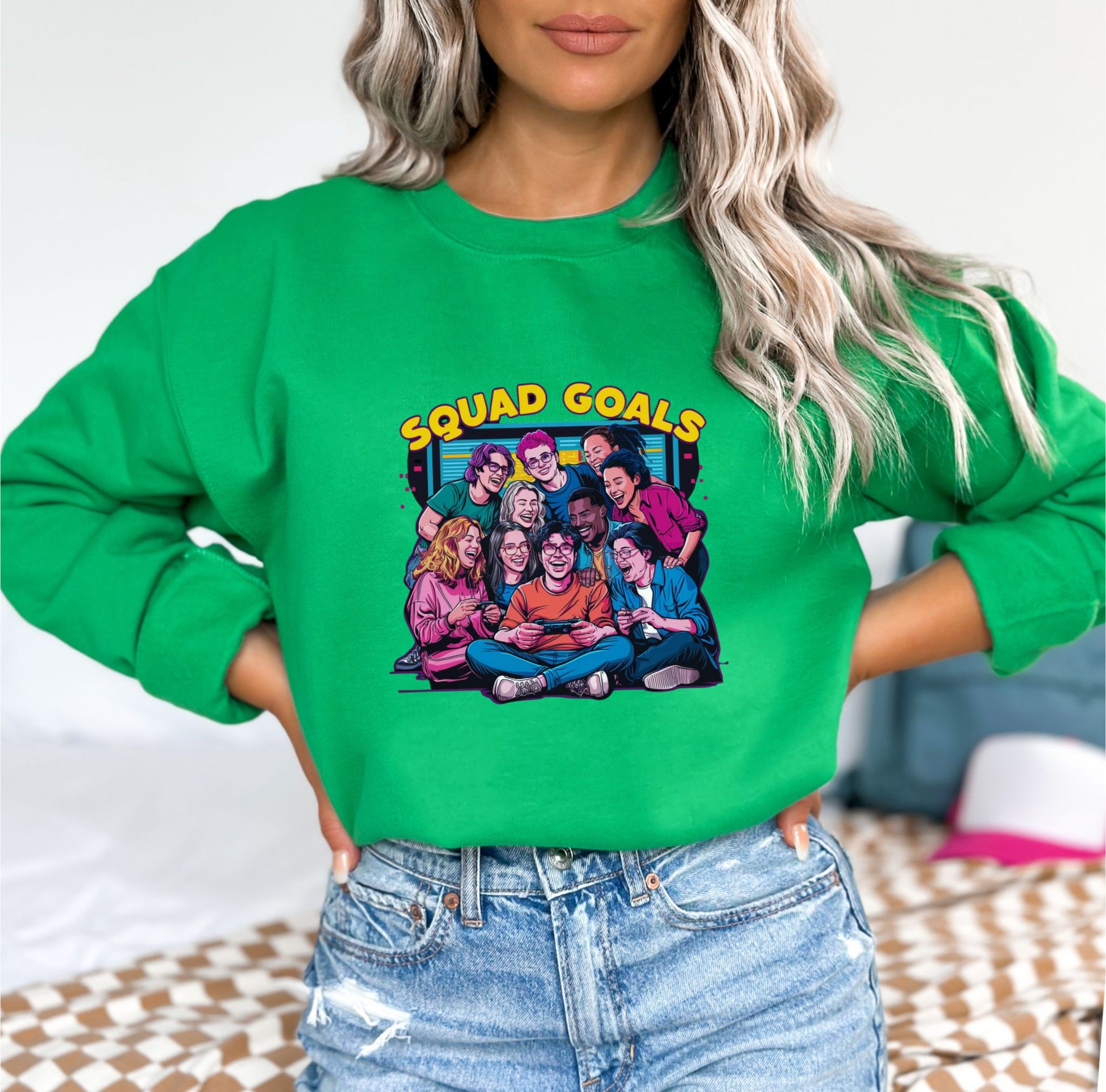 Squad Goals Irish Green Sweatshirt