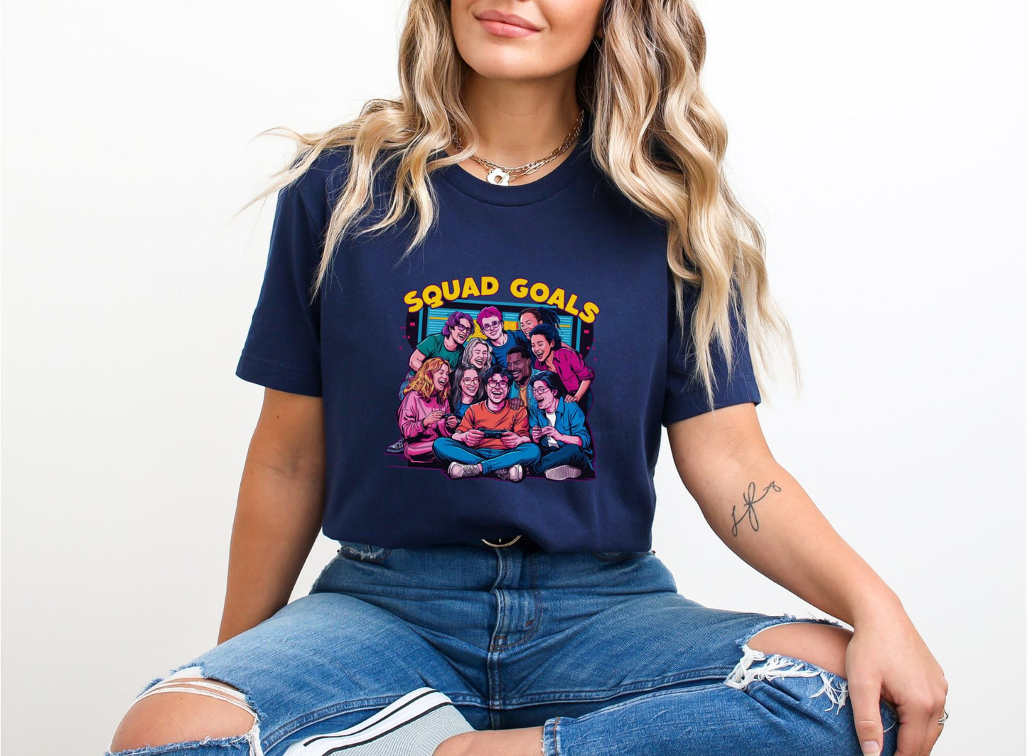 Squad Goals Navy T-Shirt