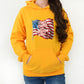 Star Stripes and Freedom Vibes Gold Hoodie