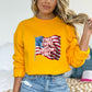 Star Stripes and Freedom Vibes Gold Sweatshirts