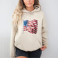 Star Stripes and Freedom Vibes Sand Hoodie