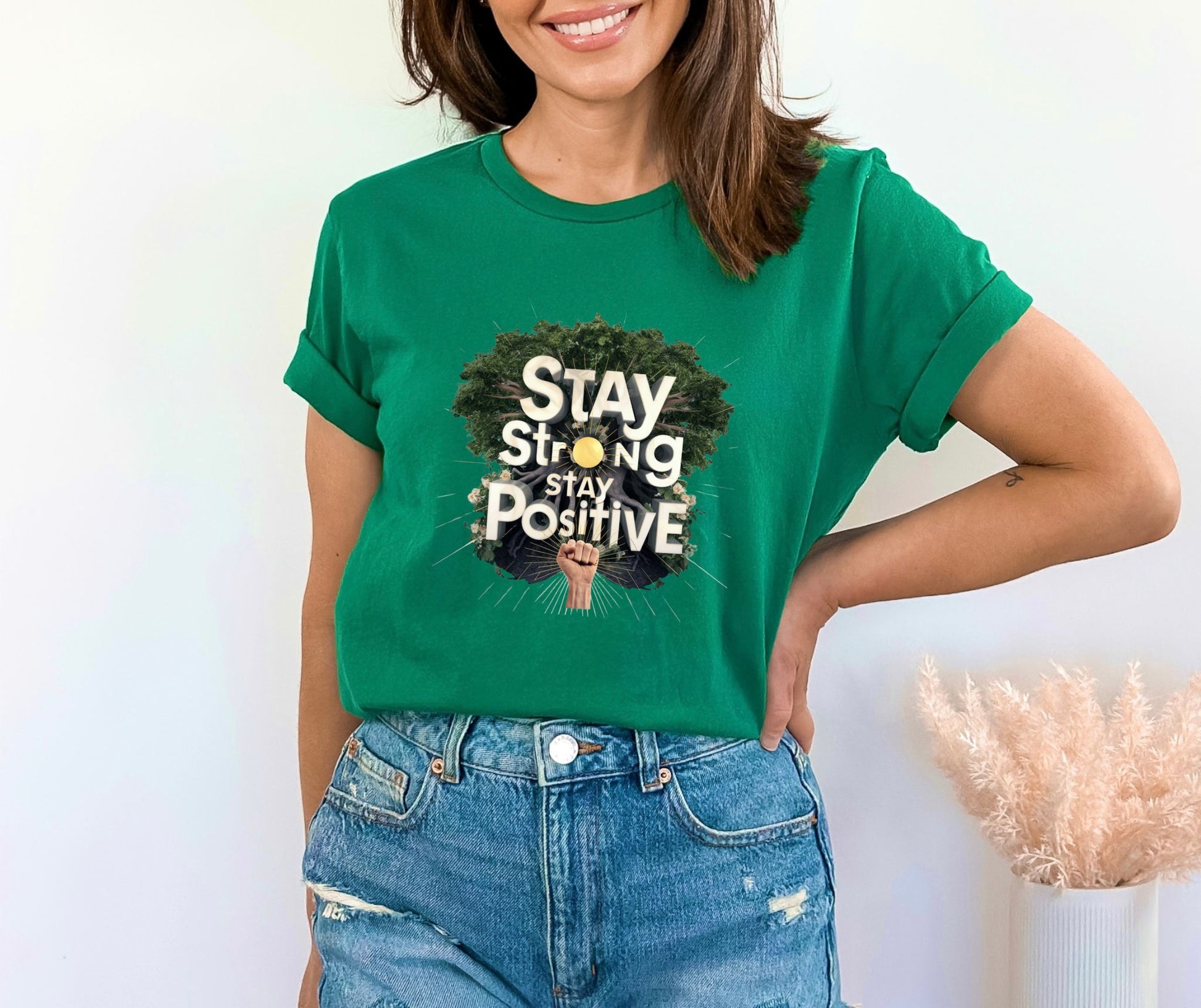 Stay Strong Stay Positive Heather Kelly T-Shirt