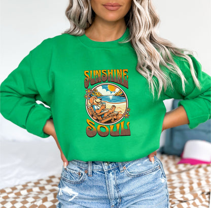 Sunshine Soul Irish Green Sweatshirt