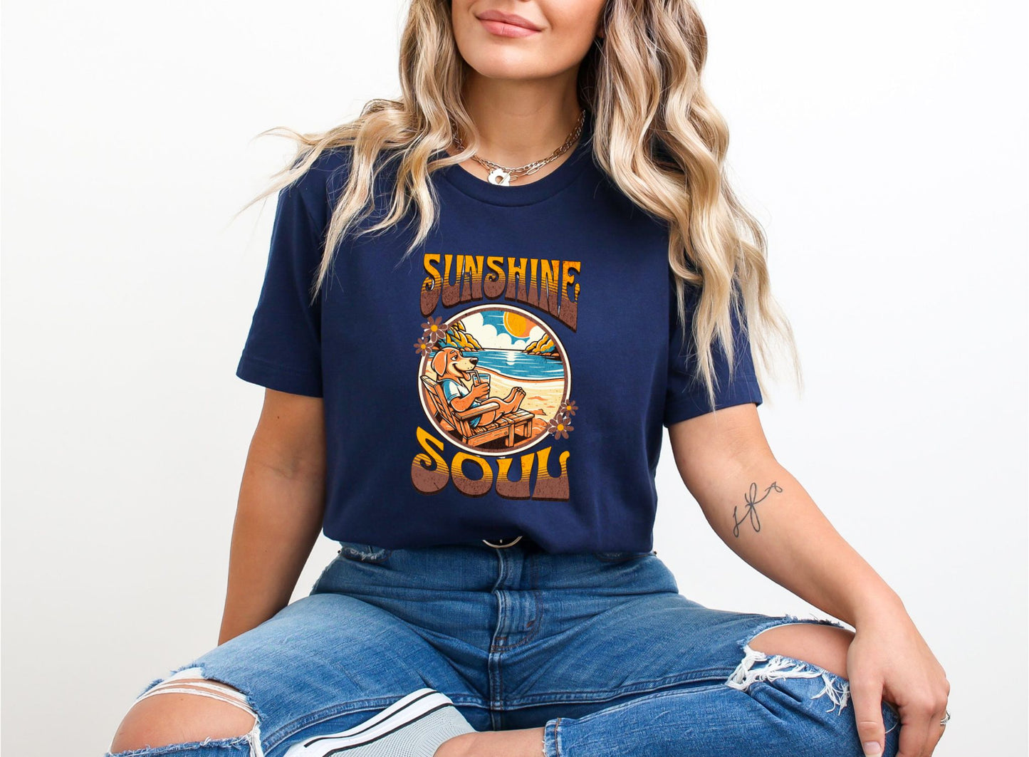 Sunshine Soul Navy T-Shirt