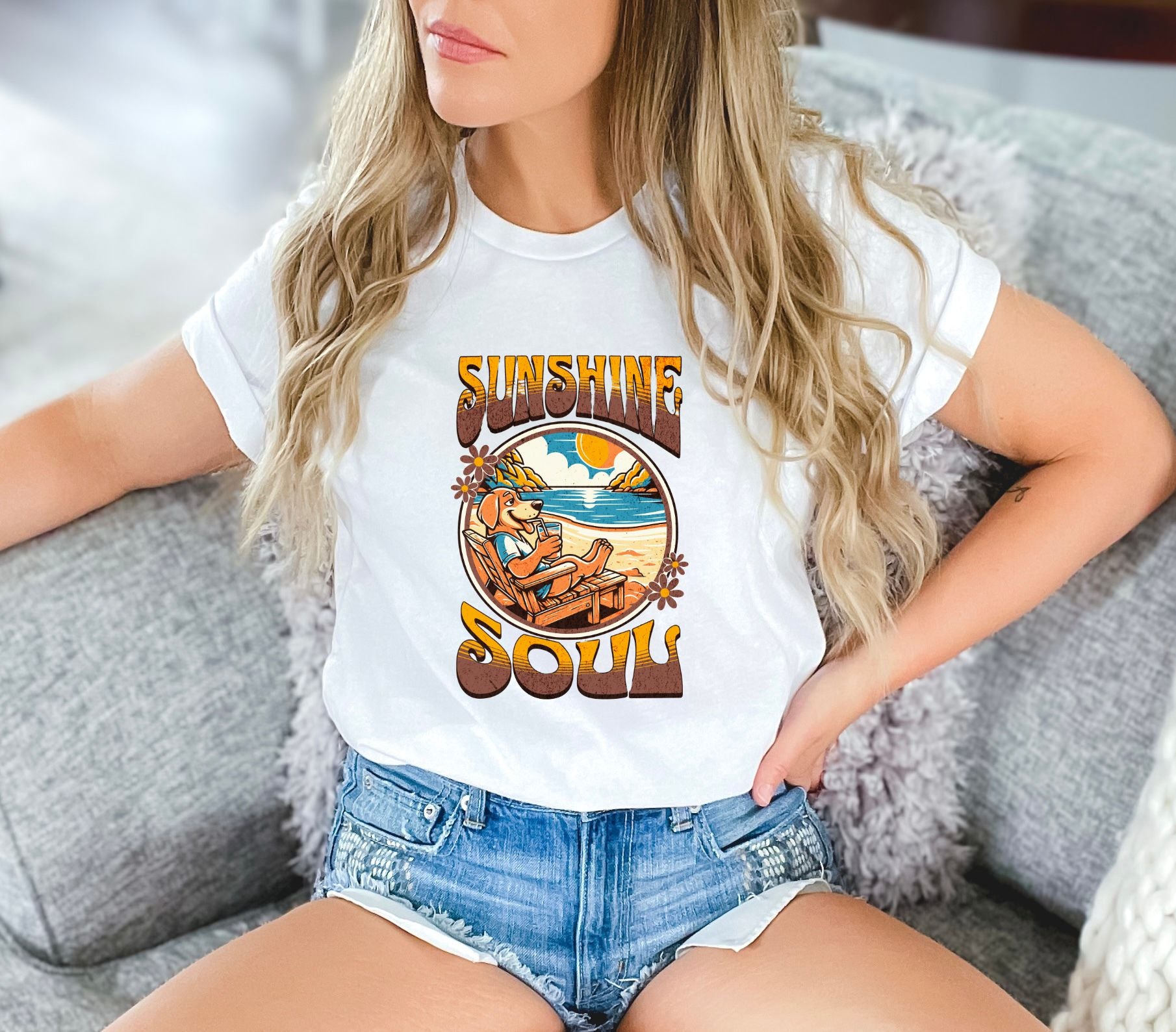 Sunshine Soul White T-Shirt