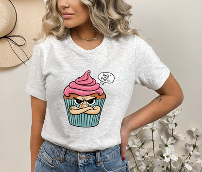 Sweet But Psycho Cupcake Ash T-Shirt