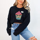 Sweet But Psycho Cupcake Black Sweatshirt