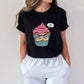 Sweet But Psycho Cupcake Black T-Shirt