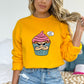 Sweet But Psycho Cupcake Gold Sweatshirt