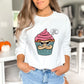 Sweet But Psycho Cupcake White Sweatshirt