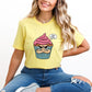 Sweet But Psycho Cupcake Yellow T-Shirt